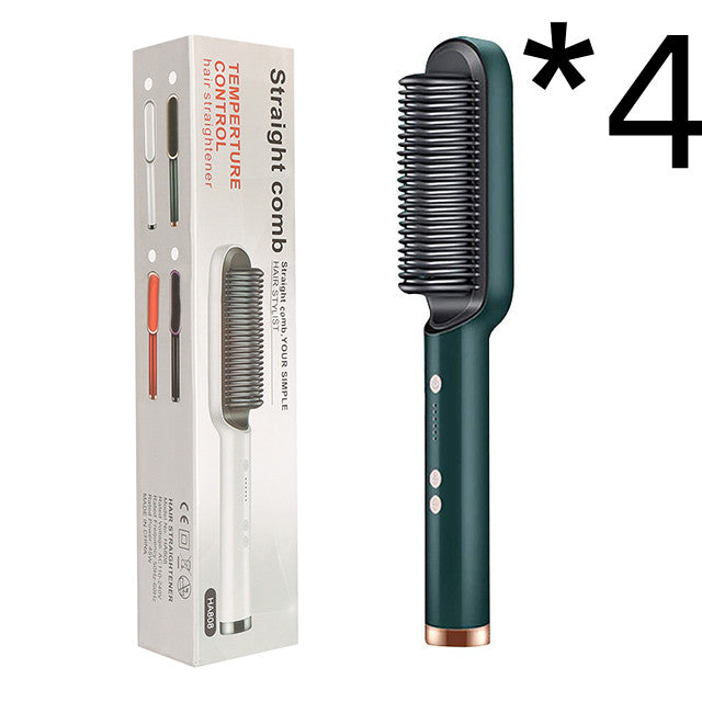 New 2 In 1 Hair Straightener Hot Comb Electric Hair Brush