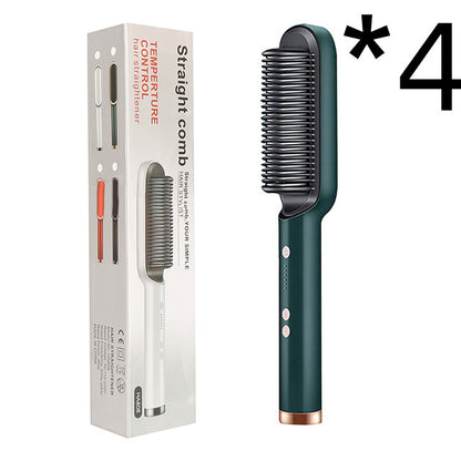 New 2 In 1 Hair Straightener Hot Comb Electric Hair Brush