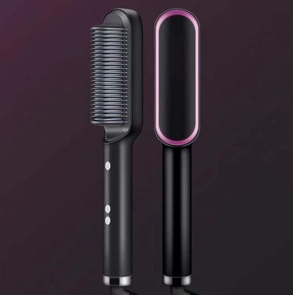 New 2 In 1 Hair Straightener Hot Comb Electric Hair Brush