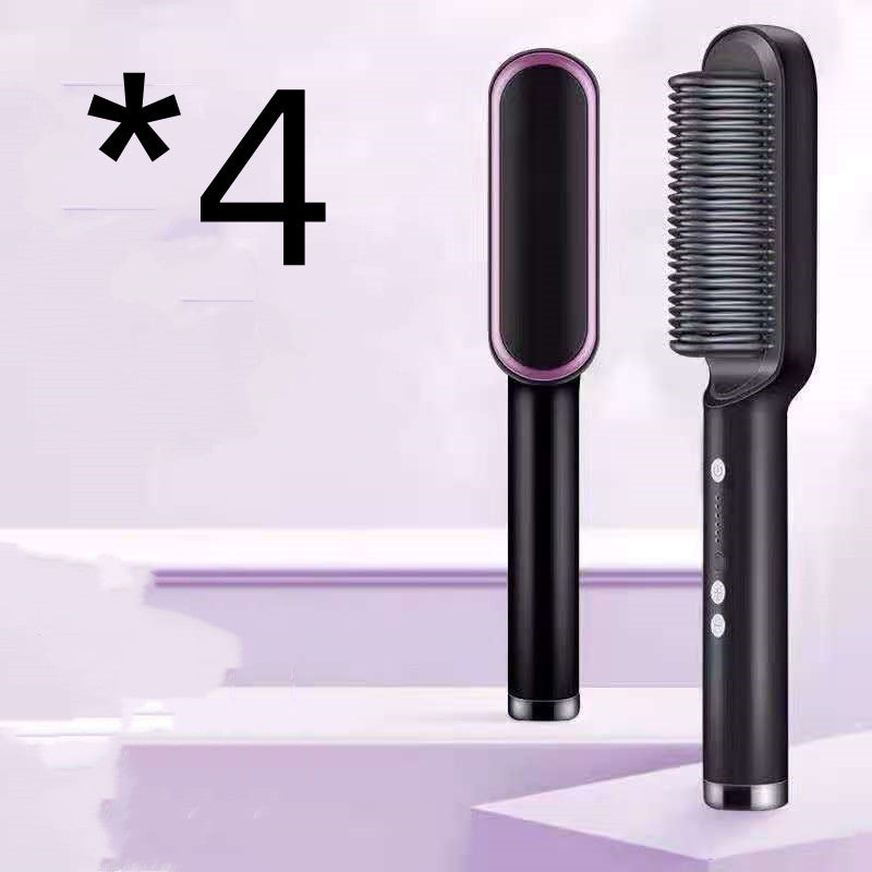 New 2 In 1 Hair Straightener Hot Comb Electric Hair Brush