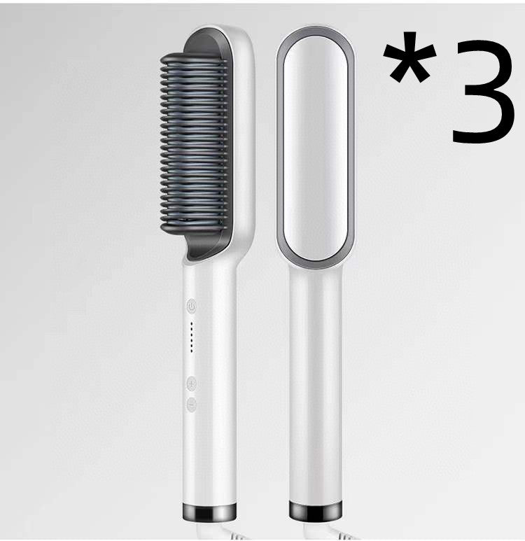 New 2 In 1 Hair Straightener Hot Comb Electric Hair Brush