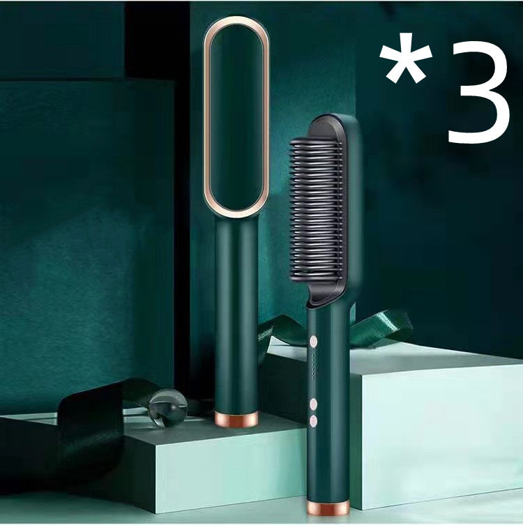 New 2 In 1 Hair Straightener Hot Comb Electric Hair Brush