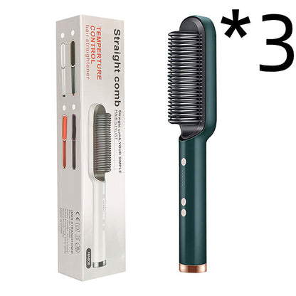 New 2 In 1 Hair Straightener Hot Comb Electric Hair Brush