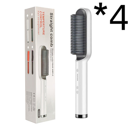 New 2 In 1 Hair Straightener Hot Comb Electric Hair Brush