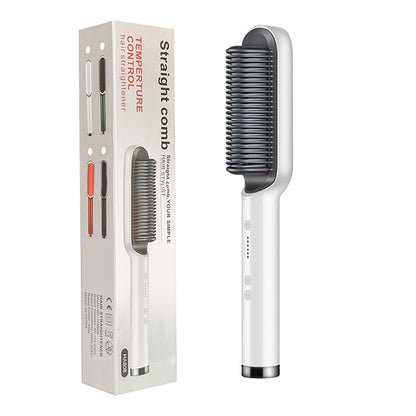 New 2 In 1 Hair Straightener Hot Comb Electric Hair Brush