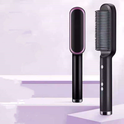 New 2 In 1 Hair Straightener Hot Comb Electric Hair Brush