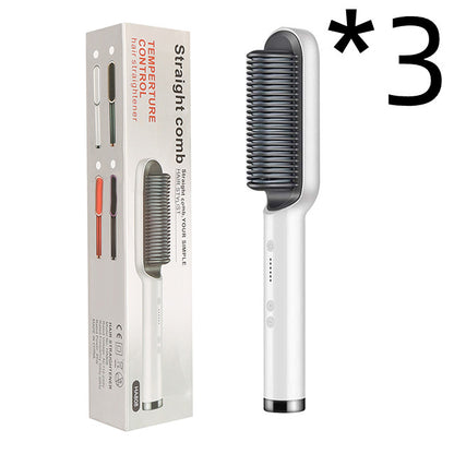 New 2 In 1 Hair Straightener Hot Comb Electric Hair Brush