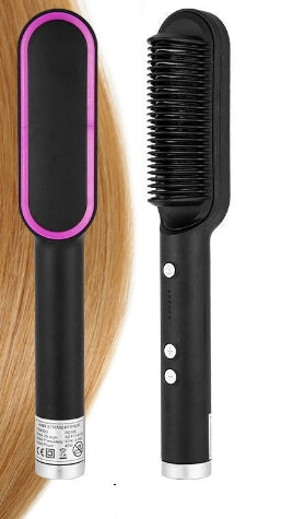 New 2 In 1 Hair Straightener Hot Comb Electric Hair Brush