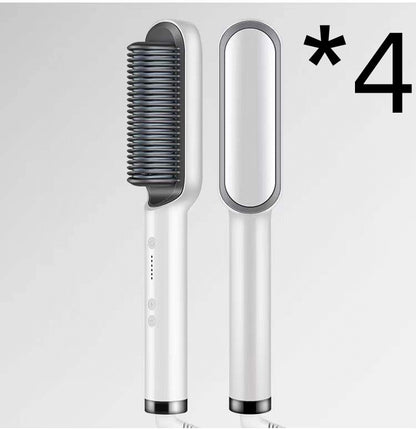 New 2 In 1 Hair Straightener Hot Comb Electric Hair Brush